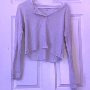 Long sleeve crop top